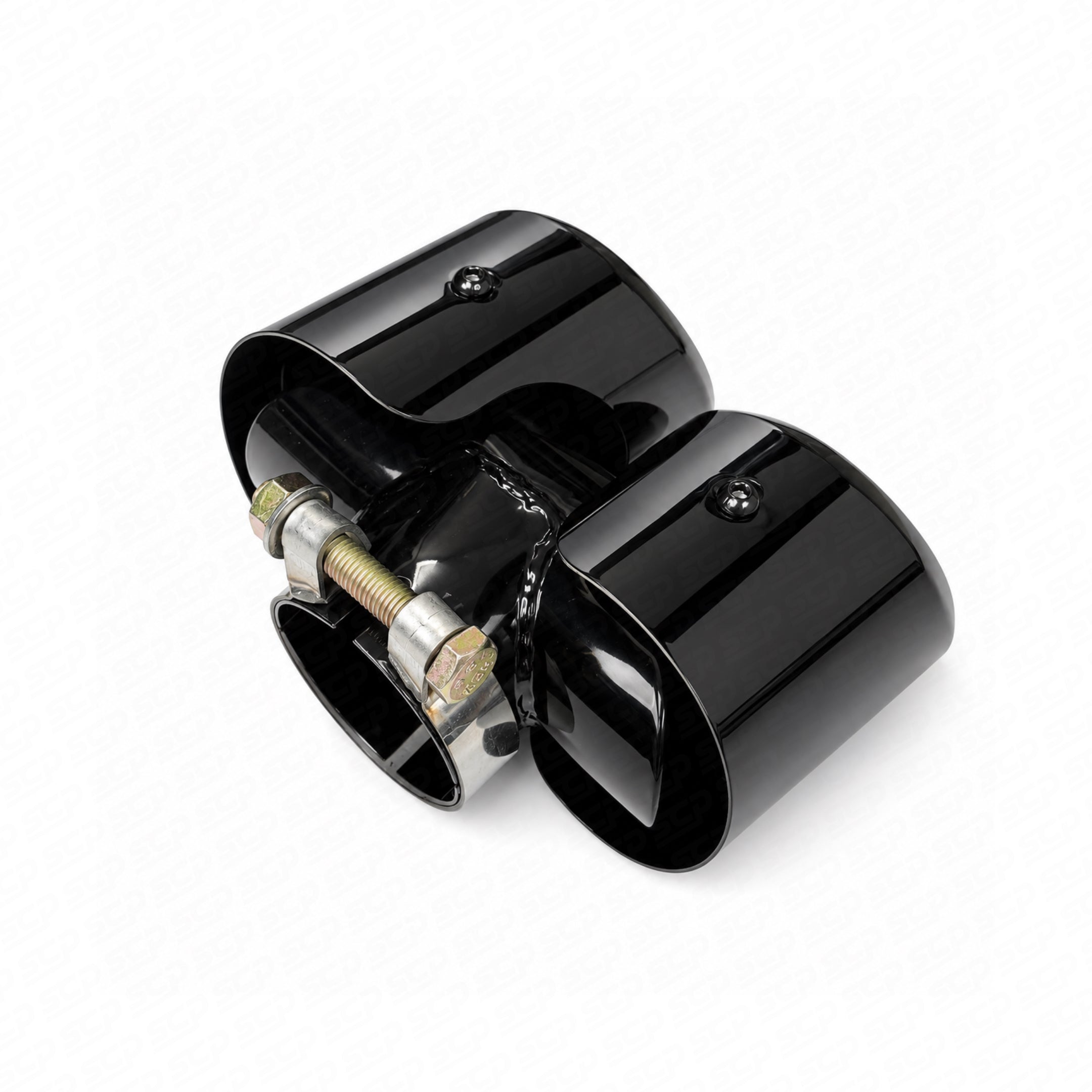 Land Rover Defender L663 Round Black Chrome Exhaust Tips