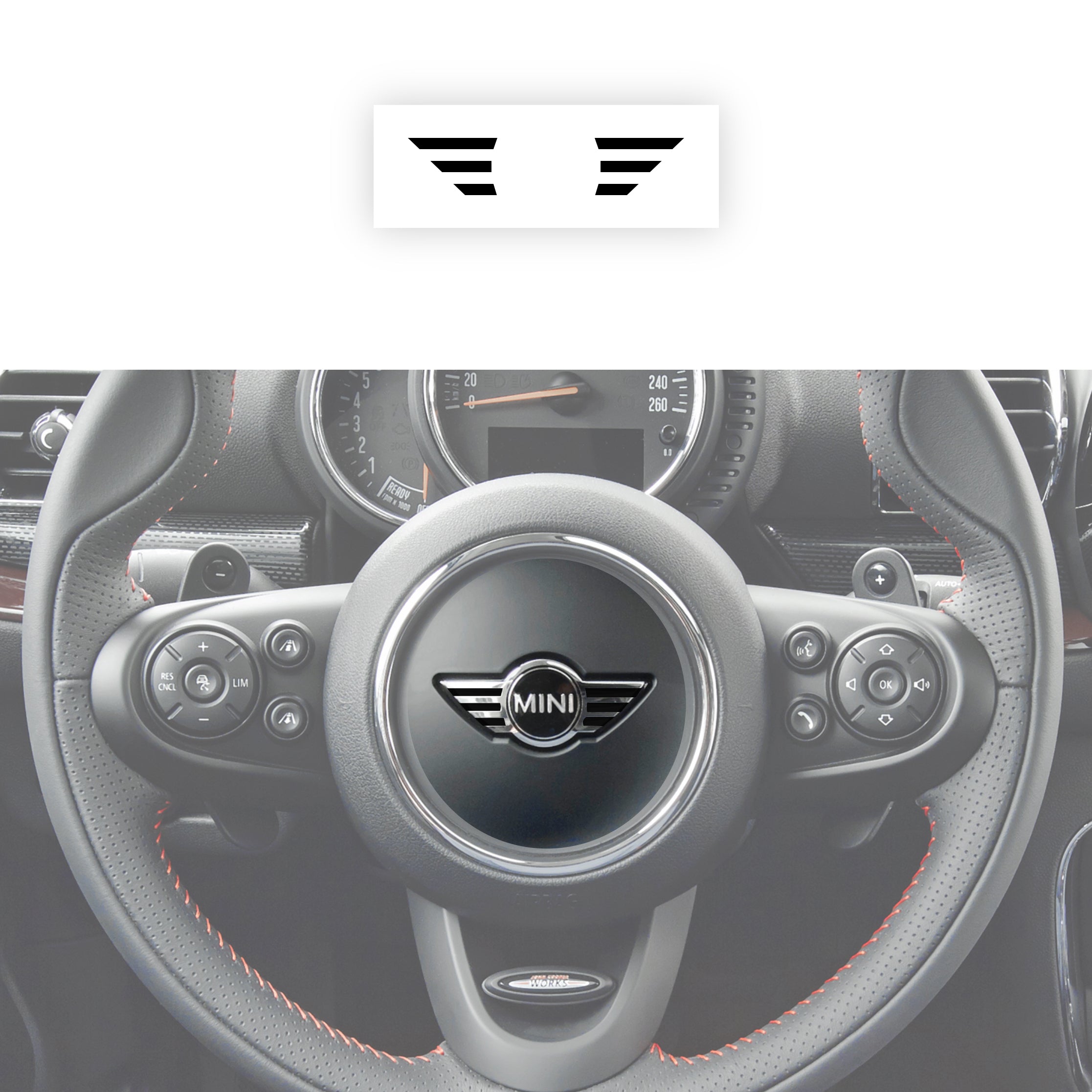 MINI F-Series Pre-LCI Steering Wheel Conversion Decal