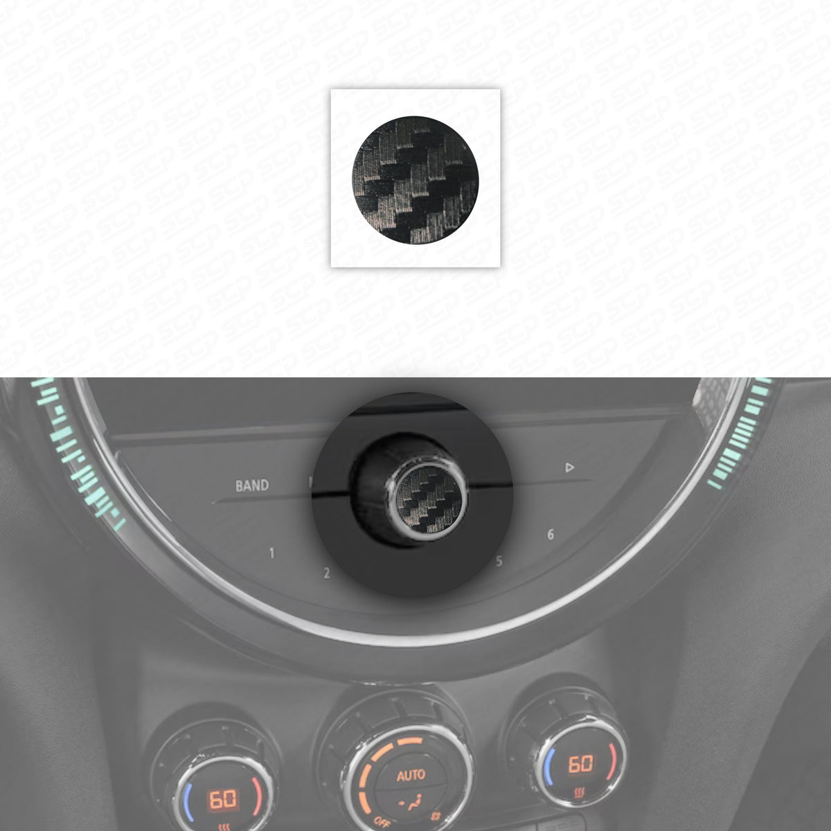 MINI F-Series iDrive Volume Button Decal / Sticker