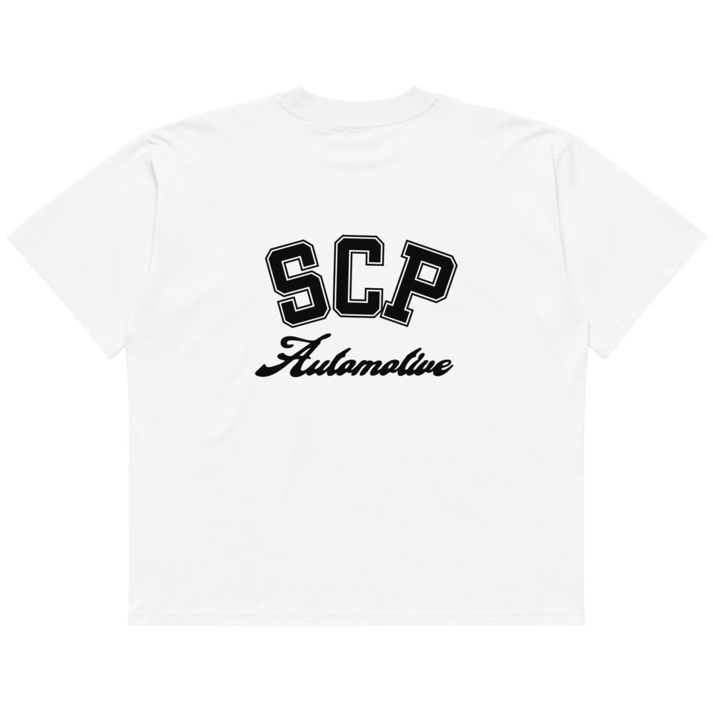 SCP Automotive College Print Tee - Oversized Fit SCP Automotive