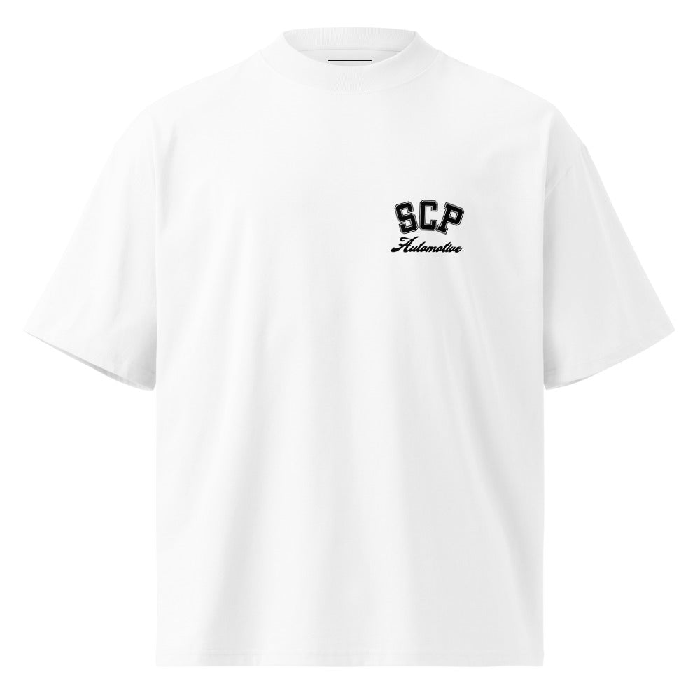 SCP Automotive College Print Tee - Oversized Fit SCP Automotive