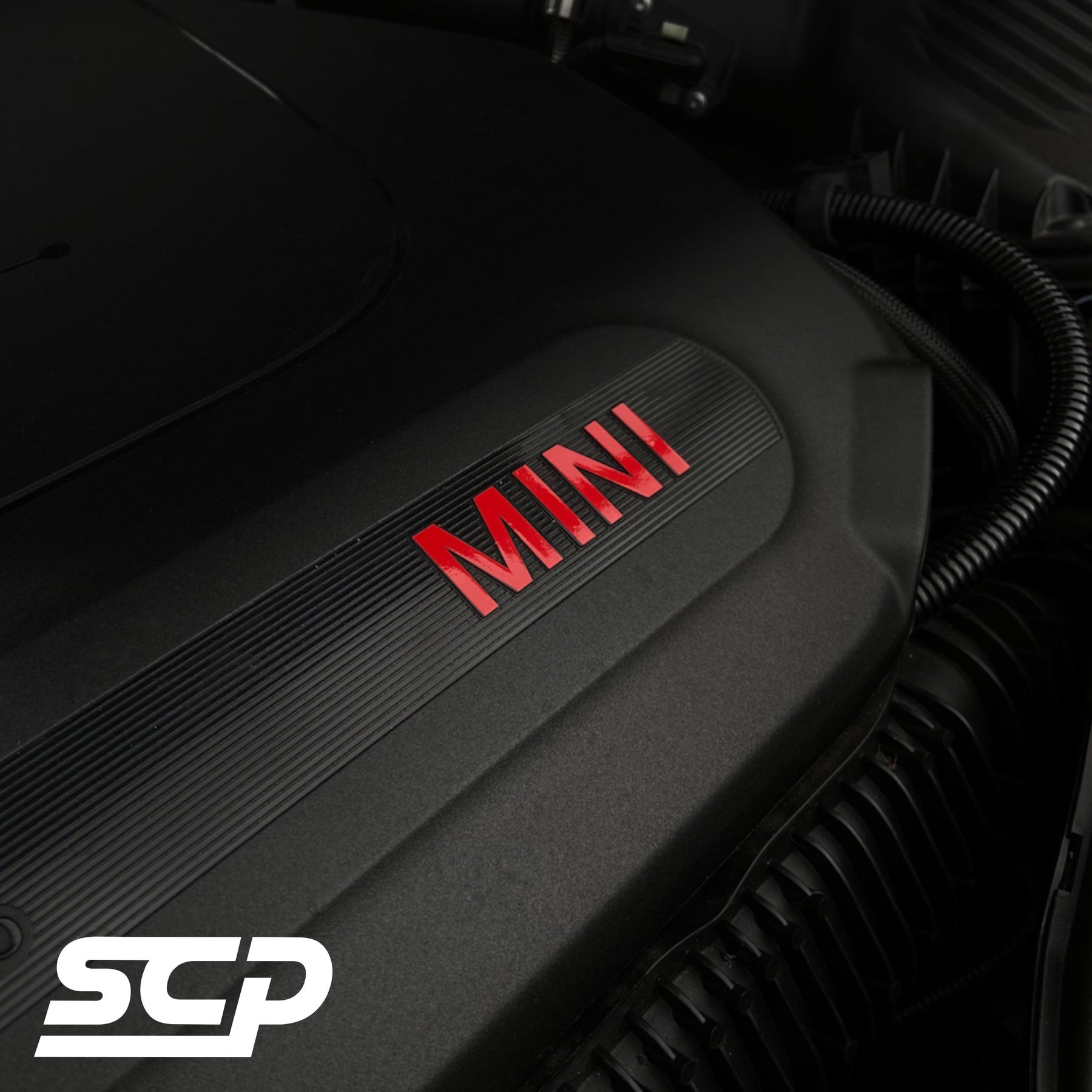 MINI F-Series LCI Engine Bay Lettering Decal - SCP Automotive