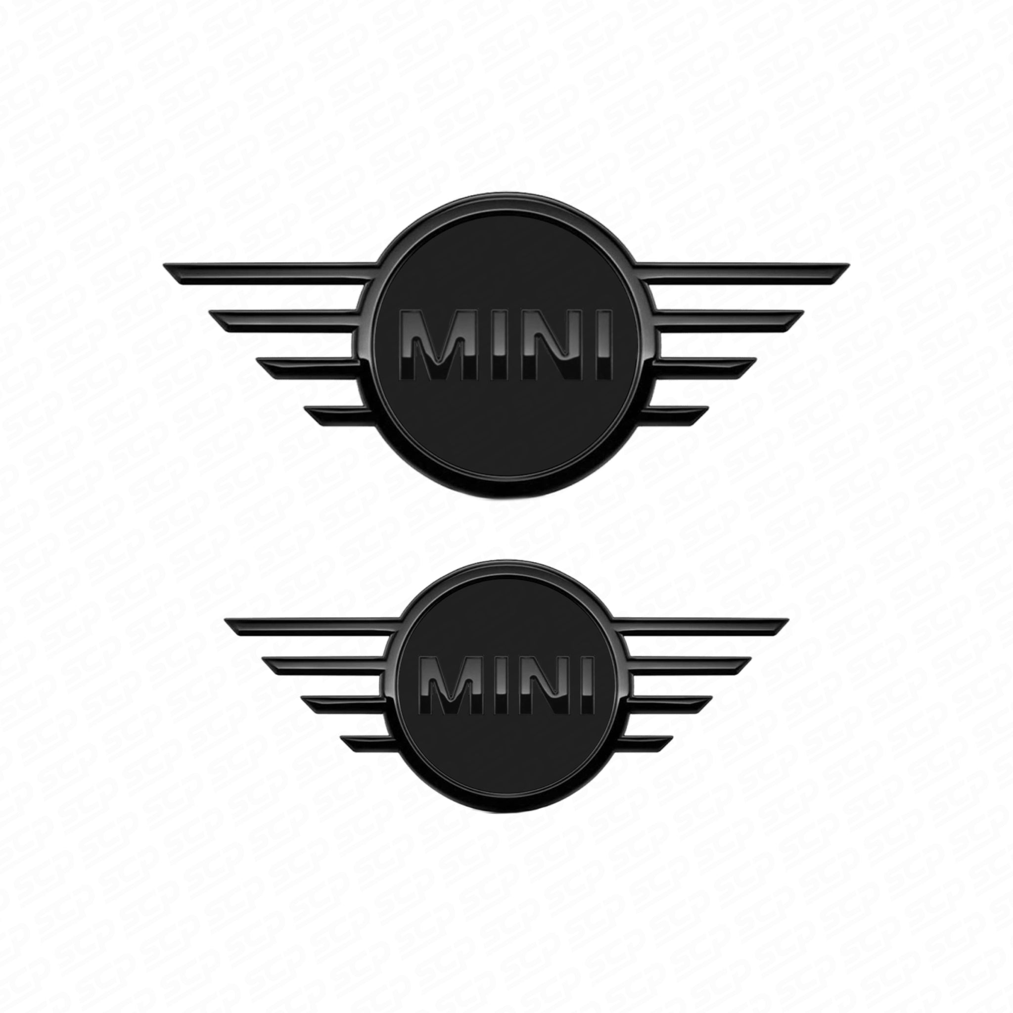 MINI F-Series Piano Black Front and Rear Replacement Badges