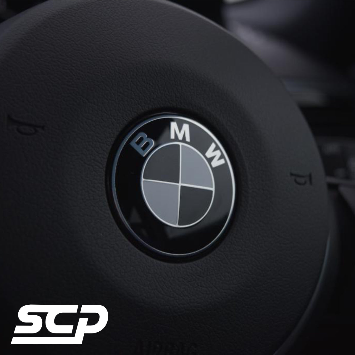 BMW Steering Wheel Badge Logo Decal - SCP Automotive