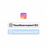 Custom Instagram Username Decal