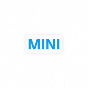 MINI F-Series Pre-LCI Engine Bay Cover Lettering Decal