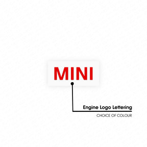 MINI F-Series LCI Engine Bay Lettering Decal