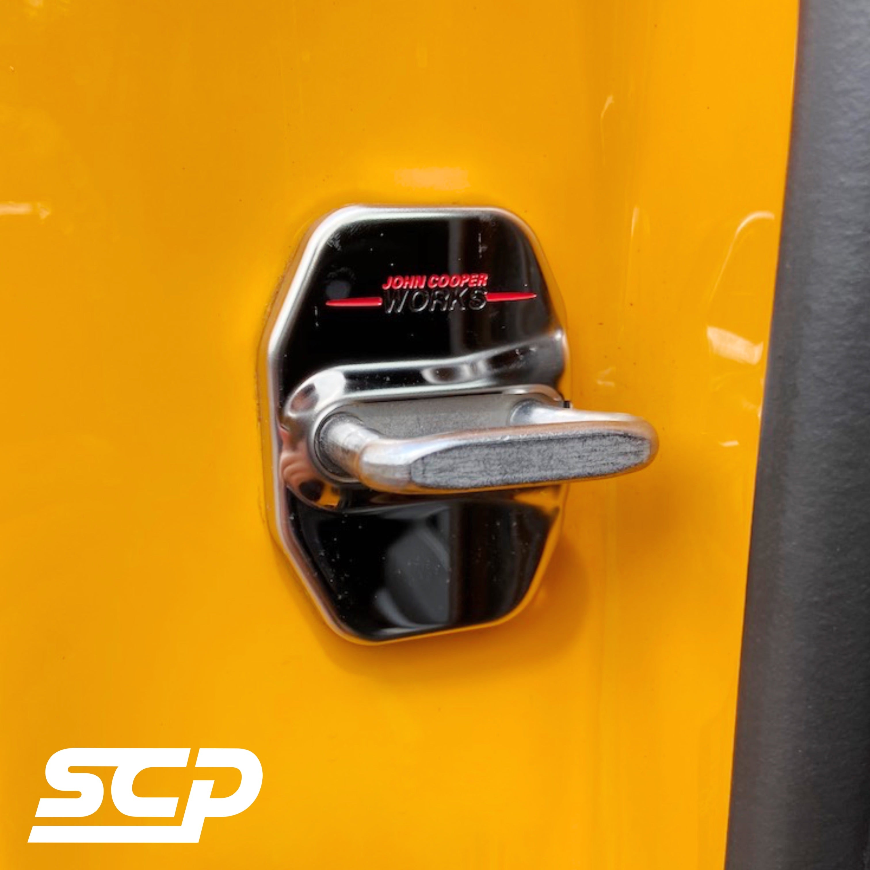 MINI F-Series Chrome Door Lock Cover - SCP Automotive