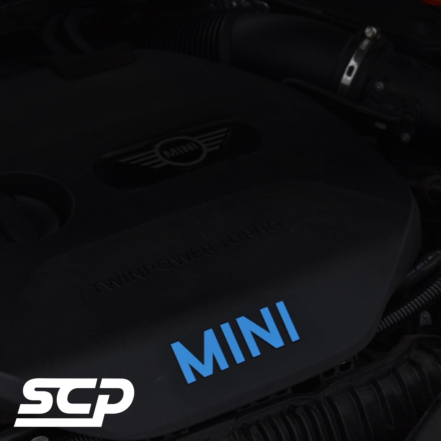 MINI F-Series Pre-LCI Engine Bay Lettering Decal - SCP Automotive