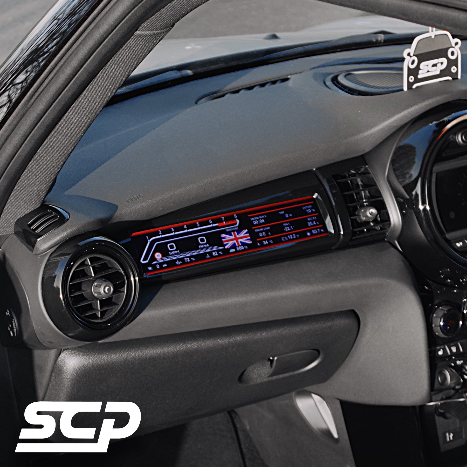 MINI F-Series LCD Passenger Sport Display - SCP Automotive