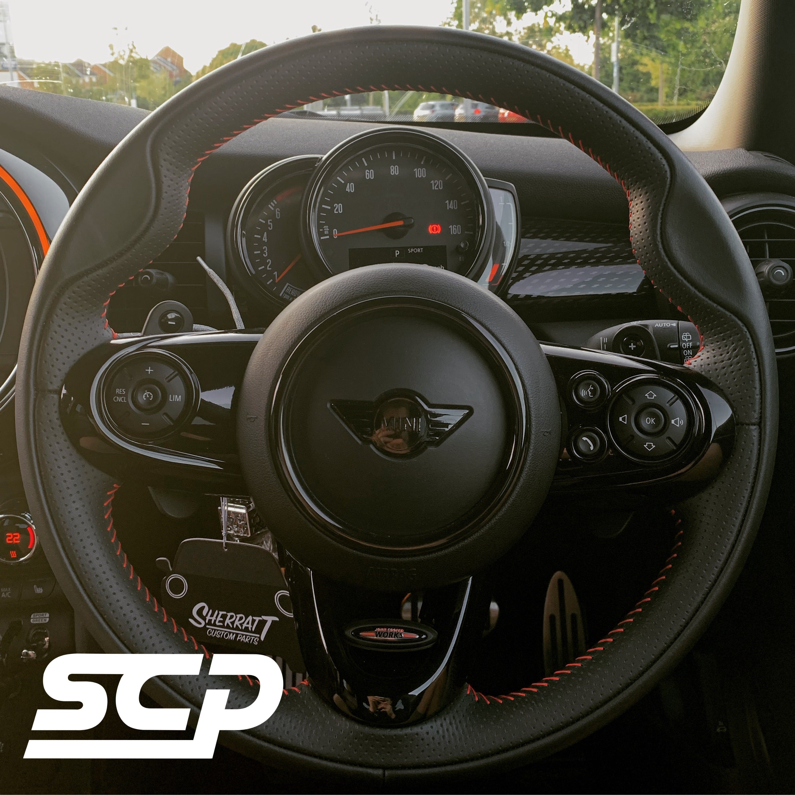 MINI Steering Wheel Decal - SCP Automotive