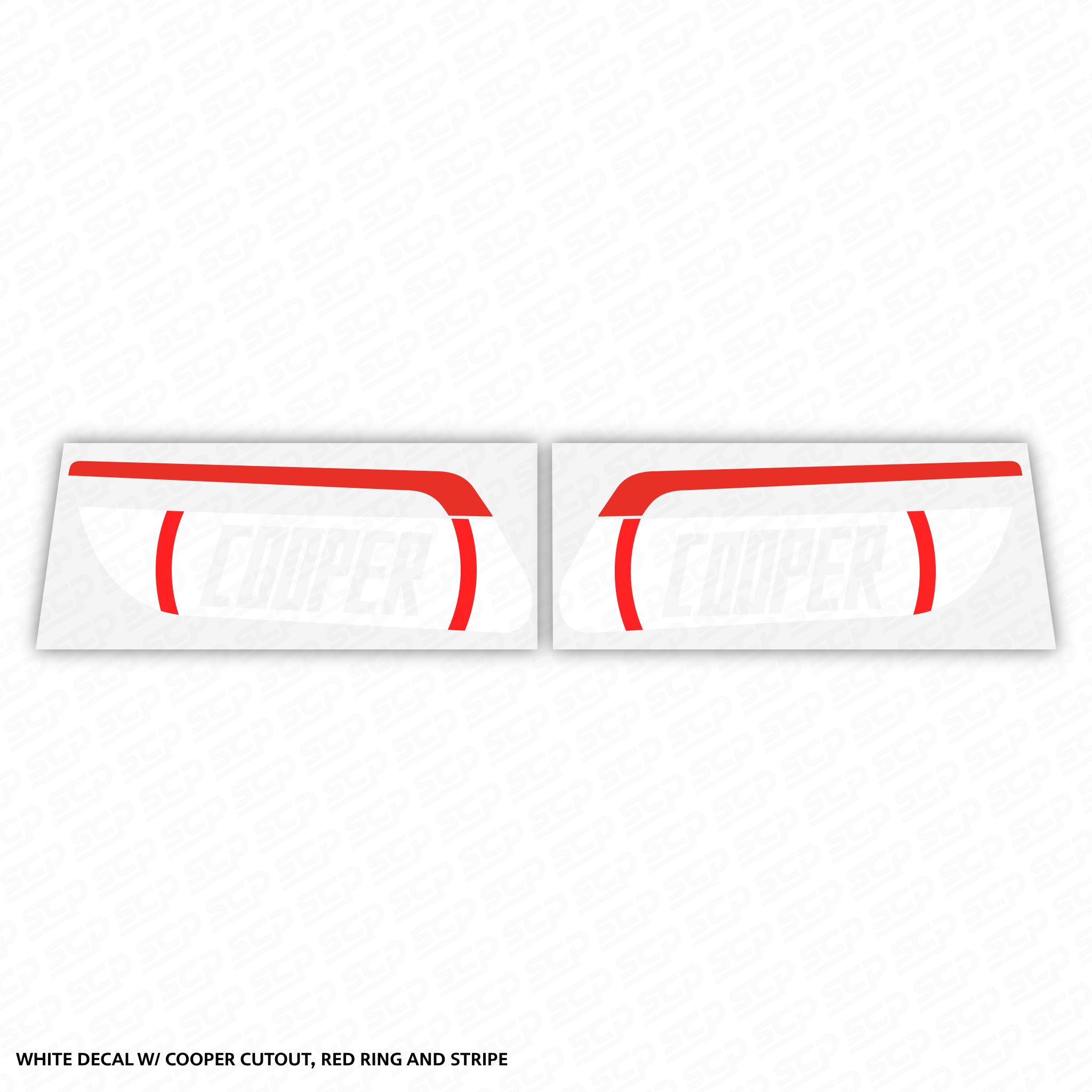 MINI F-Series LCI 2 Dynamic Sequential Indicator Faceplate Decal - Cooper