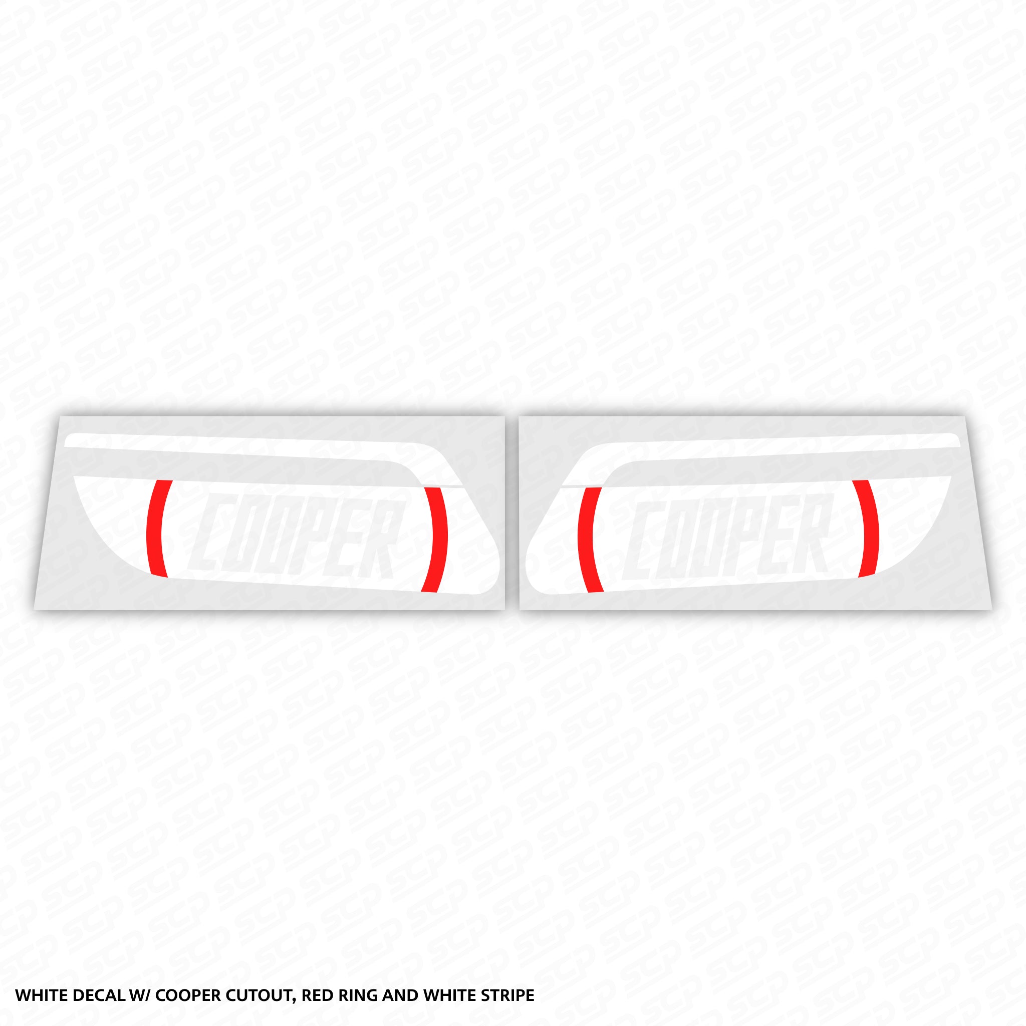 MINI F-Series LCI 2 Dynamic Sequential Indicator Faceplate Decal - Cooper